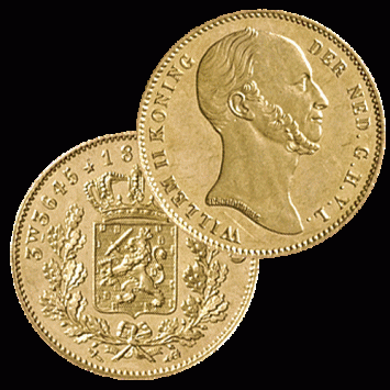 5 Gulden goud 1848